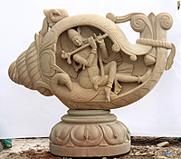 Krishna in Conch Krishna in Conch